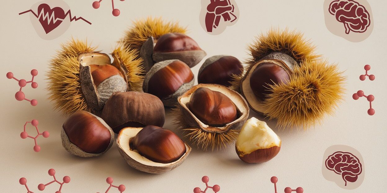 castagne-composizione-proprità-guscio castagne e molecole di composizione