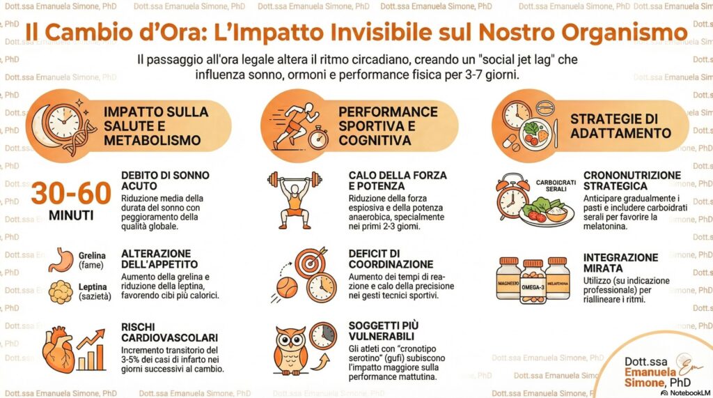 cambio ora e impatto su sonno e performance